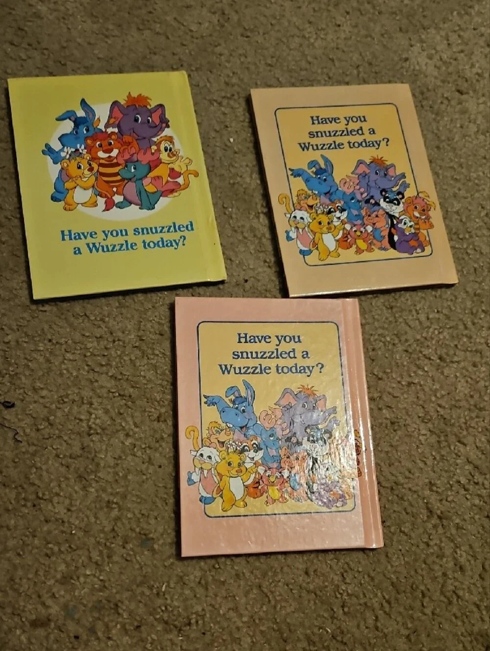 1980's Vintage Wuzzles Children's Books Set Of 3 Like New Condition